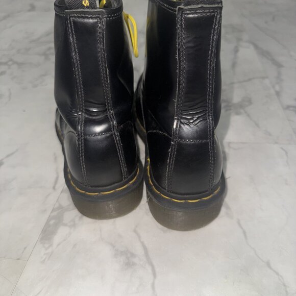 Dr. Martens Original Combat Boots Mens 11 Wns 12 Doc 11822 Black Leather Lace Up - Picture 4 of 8